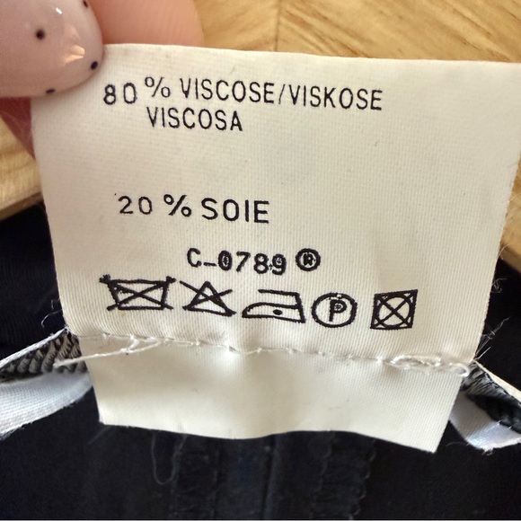 Vintage | Black Sleeveless Viscose Silk Shirt Dress | Minimalist | Size Small - Picture 5 of 8